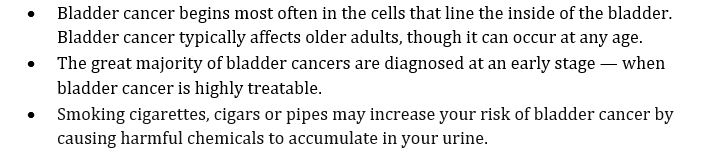 Urinary Bladder Cancer